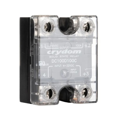 Crydom DC Series Solid State Relay Panel Mount 100A Load 72V DC Load 32V DC Control DC100D100C