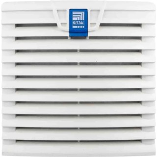 Rittal SK Series Filter Fan 24V DC 6W 100 m³/h Filtered Airflow 105 m³/h Unimpeded Airflow IP54 Square 204 mm x 204 mm IP54