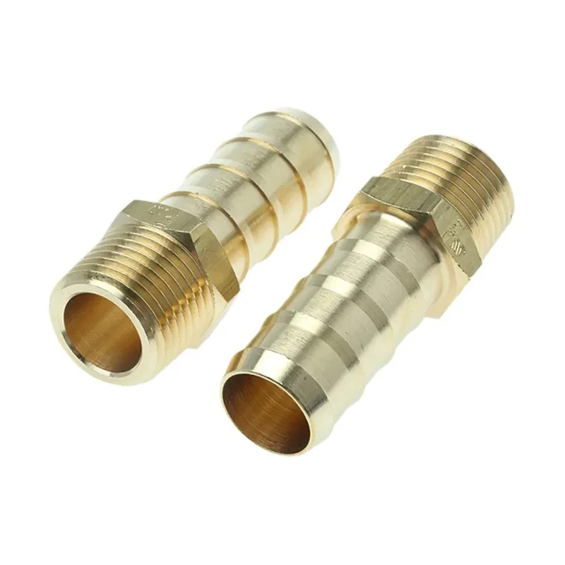 Legris Pneumatic Brass Pipe Fitting Threaded Adapter Male BSPT 1/2 in to Male 0123 16 21