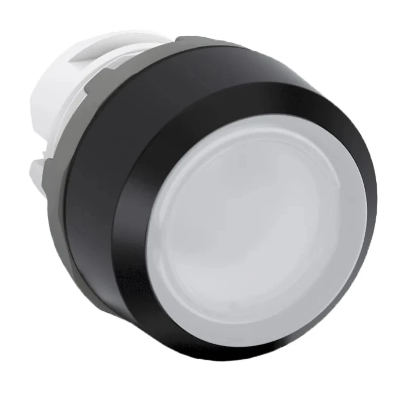 ABB Modular Series White Momentary Push Button Head 22 mm Cutout IP66 1SFA611100R1105 MP1-11W