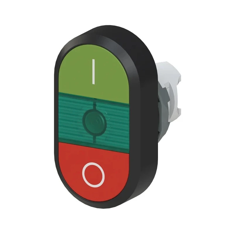 ABB Modular Series Red, Green Momentary Push Button Head 22 mm Cutout IP66 1SFA611131R1102 MPD2-11G