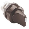 ABB Modular Series 3 Position Selector Switch Head 22 mm Cutout Black Handle IP66 1SFA611211R1006 M3SS2-10B