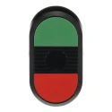 ABB Modular Series Green, Red Momentary Push Button Head, 22 mm Cutout, IP66 1SFA611130R1106 MPD1-11B