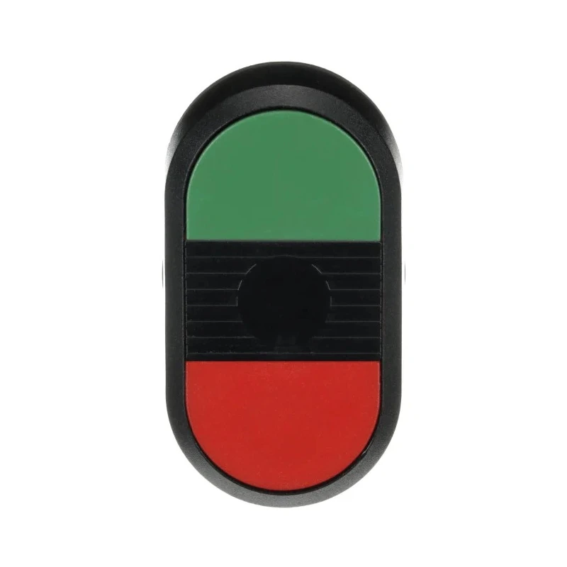 ABB Modular Series Green, Red Momentary Push Button Head, 22 mm Cutout, IP66 1SFA611130R1106 MPD1-11B