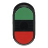 ABB Modular Series Green, Red Momentary Push Button Head, 22 mm Cutout, IP66 1SFA611130R1106 MPD1-11B