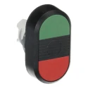 ABB Modular Series Green, Red Momentary Push Button Head, 22 mm Cutout, IP66 1SFA611130R1106 MPD1-11B