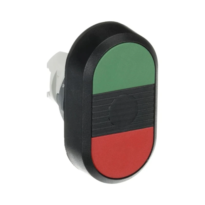 ABB Modular Series Green, Red Momentary Push Button Head, 22 mm Cutout, IP66 1SFA611130R1106 MPD1-11B