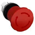 ABB Emergency Stop Push Button Head, 40 mm Diameter, Red Mushroom Twist Release 1SFA611523R1001 MPET4-10R