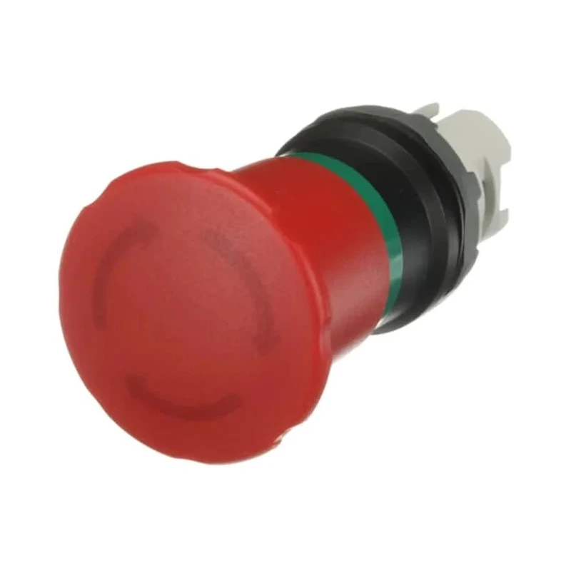 ABB Emergency Stop Push Button Head, 40 mm Diameter, Red Mushroom Twist Release 1SFA611523R1001 MPET4-10R