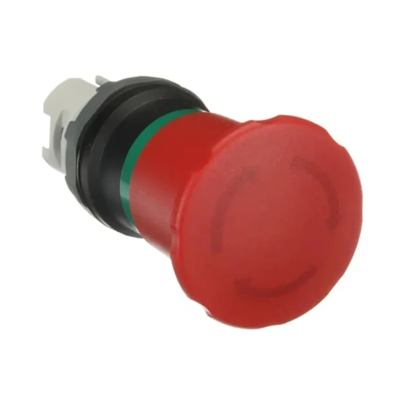 ABB Emergency Stop Push Button Head, 40 mm Diameter, Red Mushroom Twist Release 1SFA611523R1001 MPET4-10R