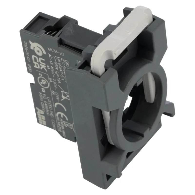 ABB ABB Modular Series Contact Block 690V 6A Screw Terminal 1 NO 1SFA611605R1101 MCBH-10