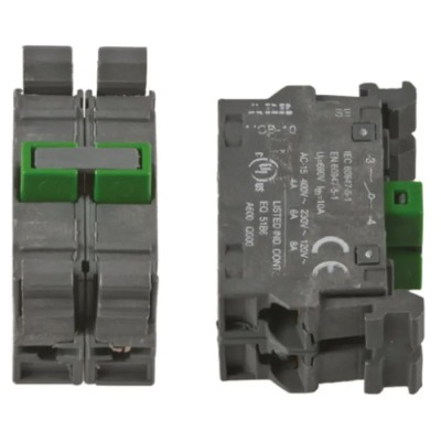 ABB Modular Series Contact Block, Snap-In Terminal, 690V, 2 NO Contacts 1SFA611610R1002 MCB-20
