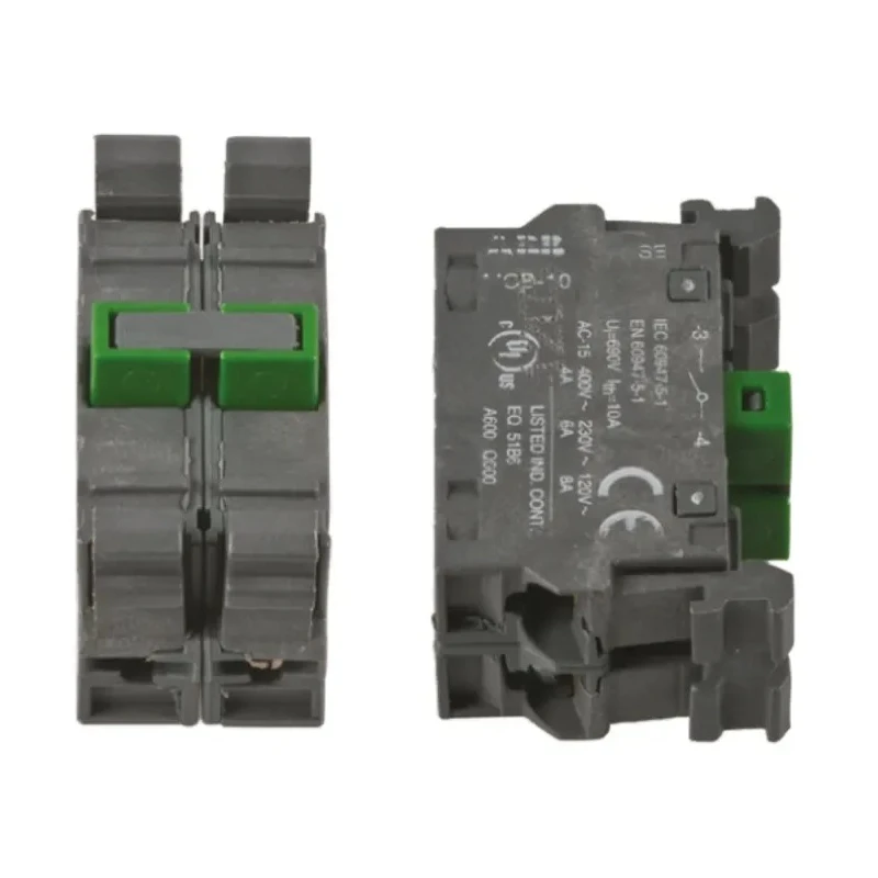 ABB Modular Series Contact Block, Snap-In Terminal, 690V, 2 NO Contacts 1SFA611610R1002 MCB-20