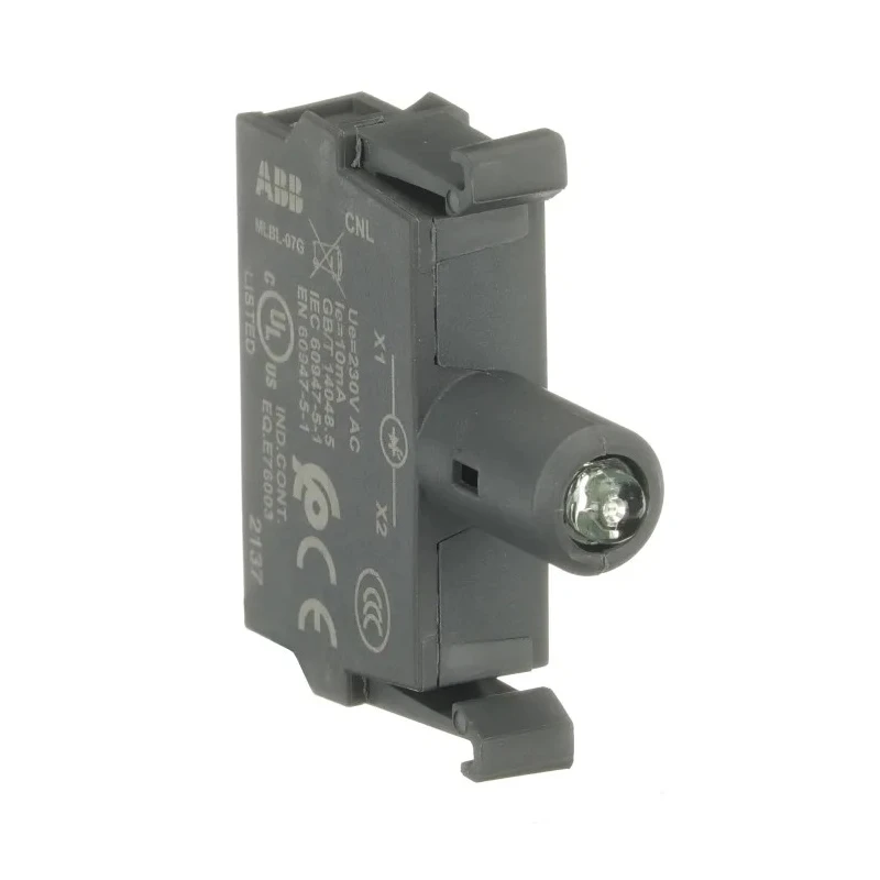 ABB ABB Modular Series Light Block Green LED 230V, 9.4mA Current 1SFA611621R1072 MLBL-07G