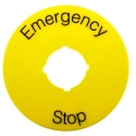 ABB Legend Plate Accessory for 70 mm Emergency Stop 1SFA616915R1005 KTC15-1005