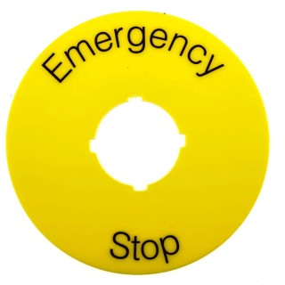 ABB Legend Plate Accessory for 70 mm Emergency Stop 1SFA616915R1005 KTC15-1005