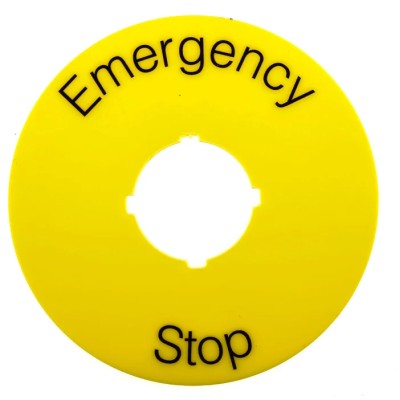 ABB Legend Plate Accessory for 70 mm Emergency Stop 1SFA616915R1005 KTC15-1005