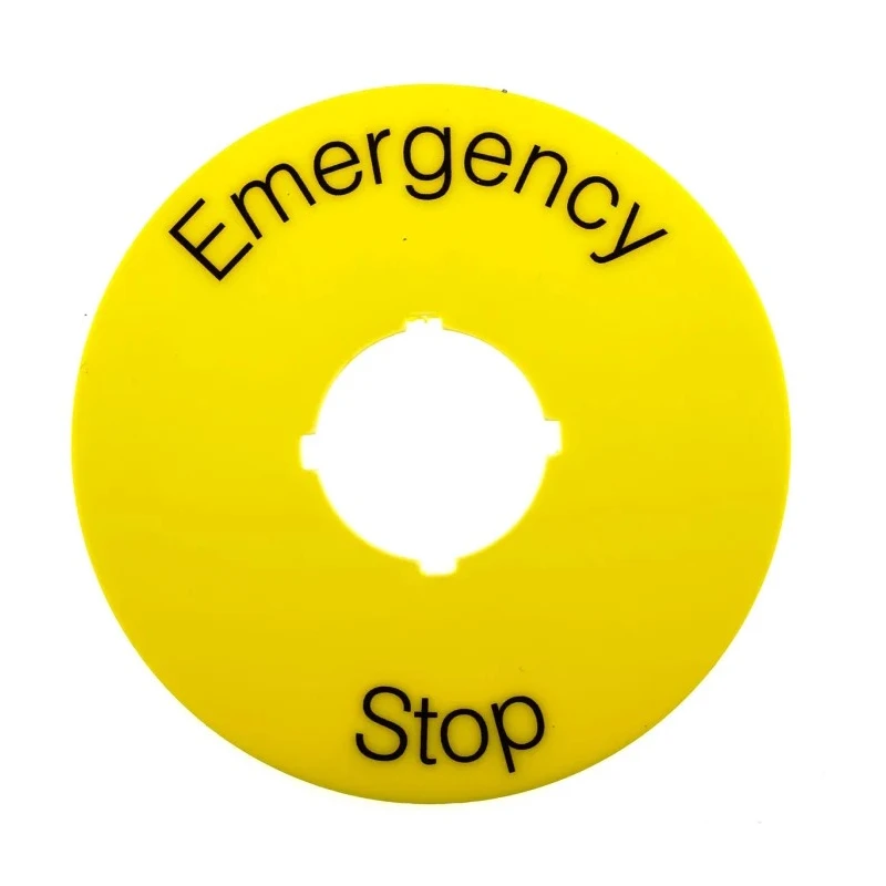 ABB Legend Plate Accessory for 70 mm Emergency Stop 1SFA616915R1005 KTC15-1005