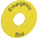 ABB Legend Plate Accessory for 70 mm Emergency Stop 1SFA616915R1005 KTC15-1005