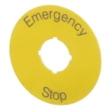 ABB Legend Plate Accessory for 70 mm Emergency Stop 1SFA616915R1005 KTC15-1005