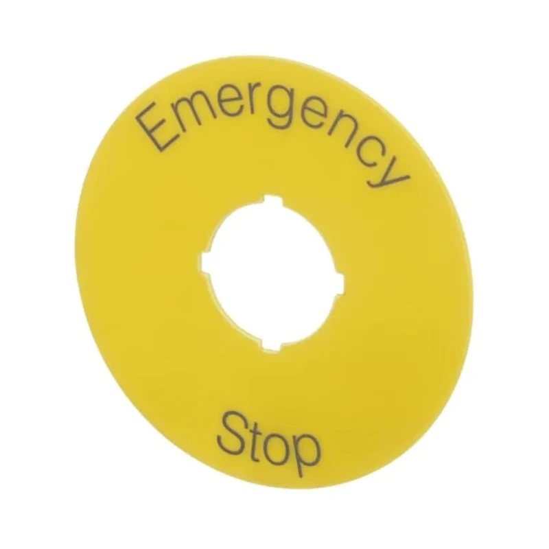 ABB Legend Plate Accessory for 70 mm Emergency Stop 1SFA616915R1005 KTC15-1005