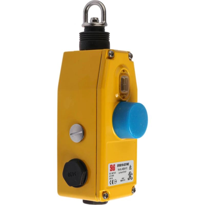 Omron ER Rope Pull Switch 205 mm Straight Mounting, 2 NO/4 NC Contact Configuration 44506-4110 ER5018-021ME