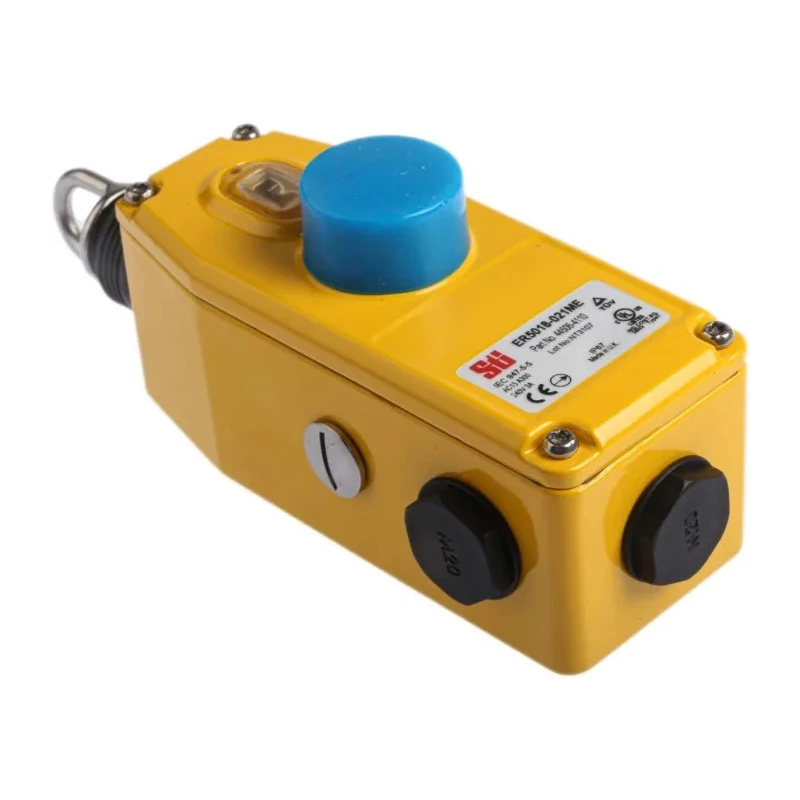 Omron ER Rope Pull Switch 205 mm Straight Mounting, 2 NO/4 NC Contact Configuration 44506-4110 ER5018-021ME