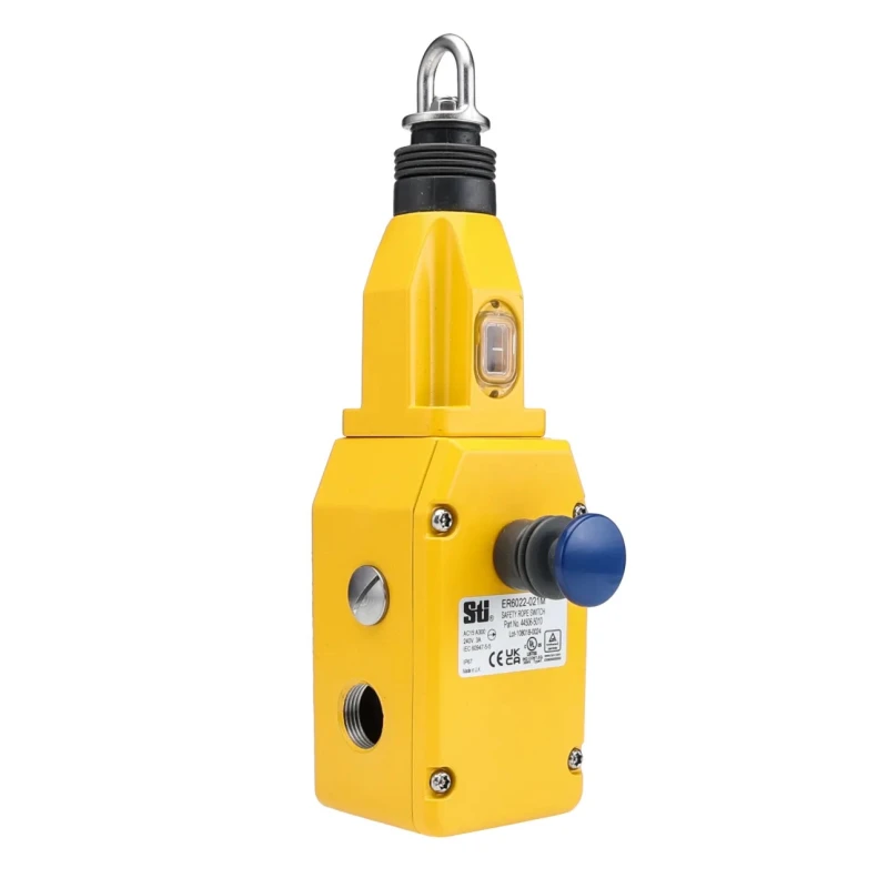 Omron ER Rope Pull Switch 239 mm, Straight, IP67 Rated Die Cast Aluminium Housing 44506-5010 ER6022-021M