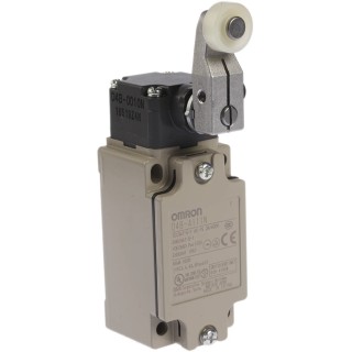 Omron D4B-N Series Roller Lever Interlock Switch, 1 NO/1 NC Contact Configuration, IP67 Metal Housing, 4A Switching Current, 