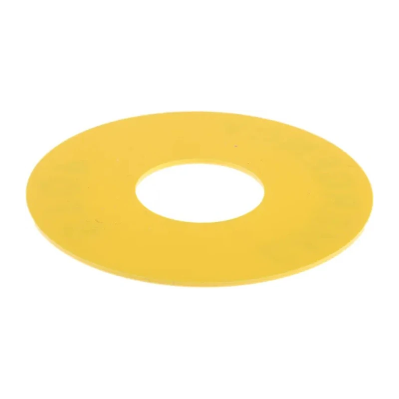 Omron Push Button Legend Plate for Use with A22E E-Stop, Yellow, 60mm Diameter A22Z-3466-1