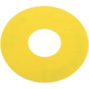 Omron Push Button Legend Plate for Use with A22E E-Stop, Yellow, 60mm Diameter A22Z-3466-1