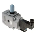 Parker Pilot/Spring Pneumatic Dump Valve 24V DC 1/4 in NPT BSPP 3-Port Aluminium Body P31DA12SGNC2CN