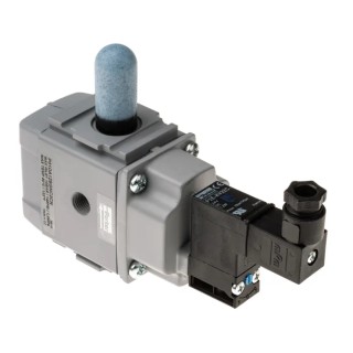 Parker Pilot/Spring Pneumatic Dump Valve 24V DC 1/4 in NPT BSPP 3-Port Aluminium Body P31DA12SGNC2CN