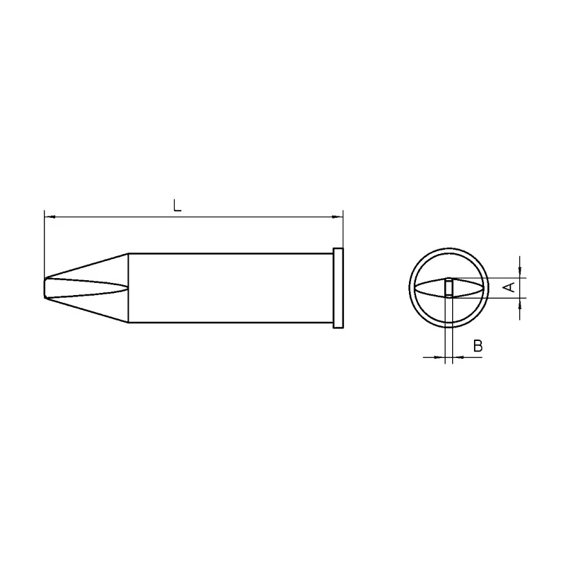 Weller Soldering Iron Tip 3.2 mm Screwdriver Shape 48 mm Length T0054480499