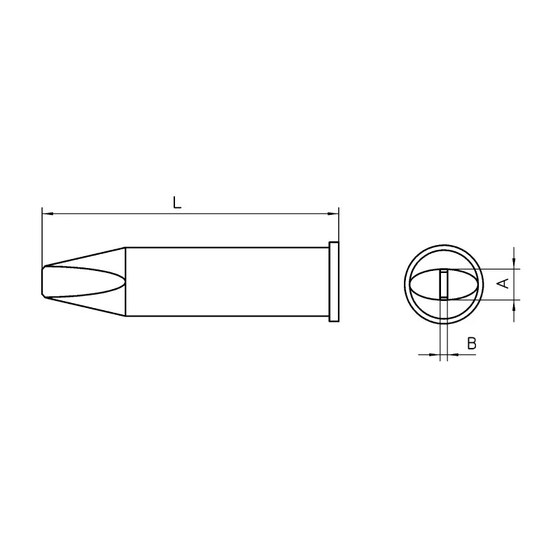 Weller Soldering Iron Tip Screwdriver Shape 5 mm Width 48 mm Length for WP200 WXP200 T0054480199