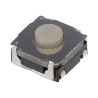 Alps Alpine White Tactile Switch Stem 3.4 mm SPST 50mA 250 V AC 12 V DC Surface Mount SKRAALE010