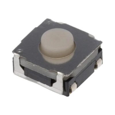 Alps Alpine White Tactile Switch Stem 3.4 mm SPST 50mA 250 V AC 12 V DC Surface Mount SKRAALE010