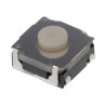 Alps Alpine White Tactile Switch Stem 3.4 mm SPST 50mA 250 V AC 12 V DC Surface Mount SKRAALE010