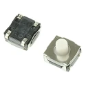 Alps Alpine White Tactile Switch Stem 5.1 mm SPST 50mA 250V AC 12V DC Surface Mount SKRAAME010