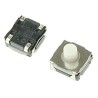 Alps Alpine White Tactile Switch Stem 5.1 mm SPST 50mA 250V AC 12V DC Surface Mount SKRAAME010