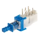 Alps Alpine Push Button Switch, Latching, PCB Mount, DPDT 500 V AC, Through Hole Terminal SPUN191600
