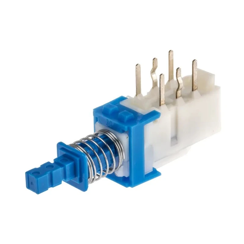 Alps Alpine Push Button Switch, Latching, PCB Mount, DPDT 500 V AC, Through Hole Terminal SPUN191600