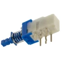 Alps Alpine Push Button Switch, Latching, PCB Mount, DPDT 500 V AC, Through Hole Terminal SPUN191600