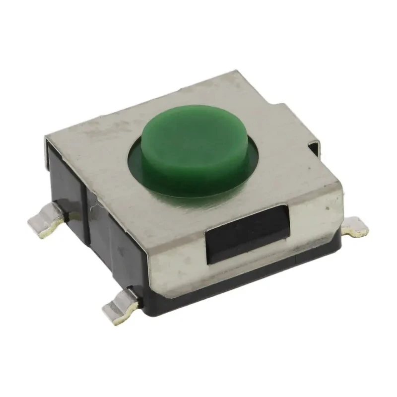 Alps Green Tactile Switch Stem 3.1 mm SPST 50mA 12 V dc Surface Mount SKHMQLE010