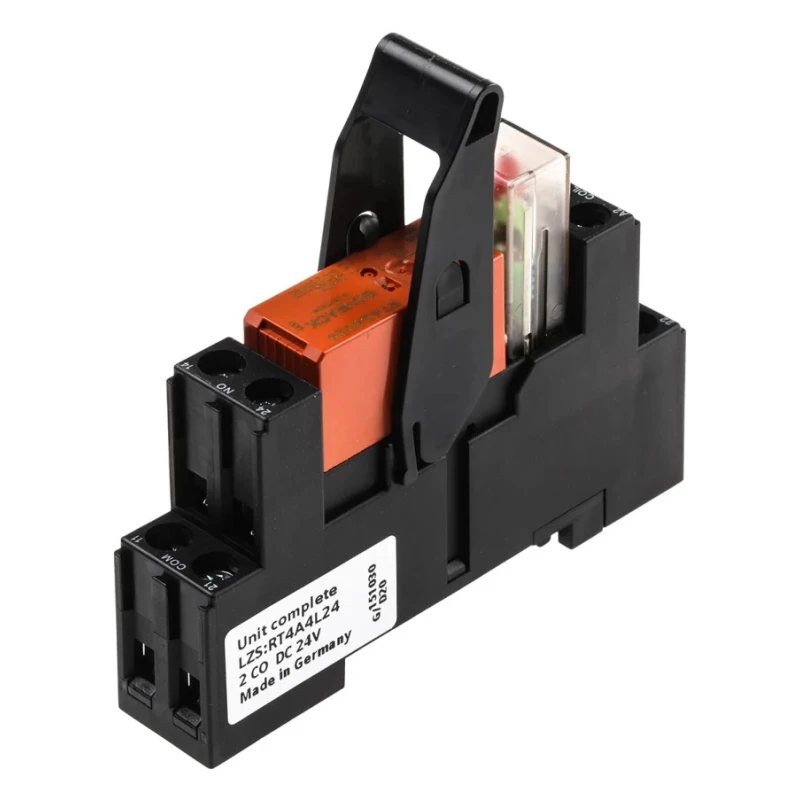 Siemens LZS Series Coupling Relay Plug-in 24V dc Coil DPDT 2.5A Switching Current LZS:RT4A4L24