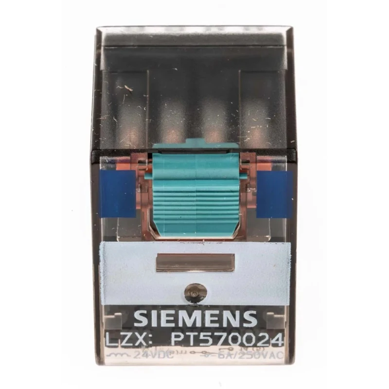 Siemens Power Relay 24V DC Coil 6A Switching Current 4PDT LZX:PT570024