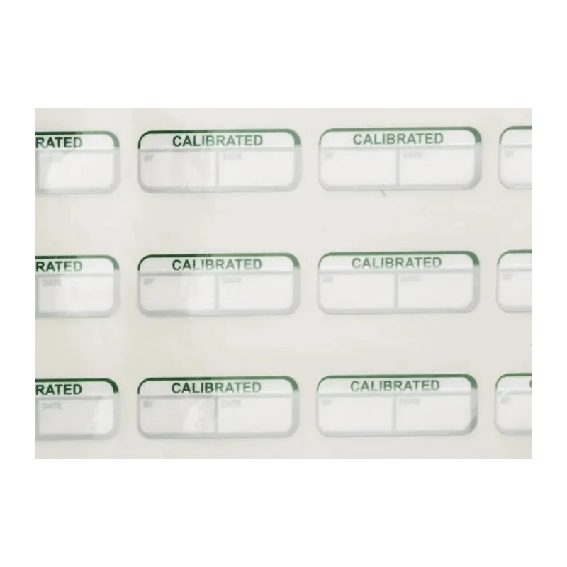 RS PRO Pre-Printed Adhesive Green Label Calibrated 15mm x 40mm 120 Per Pack 758-7923