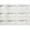 RS PRO Pre-Printed Adhesive Green Label Calibrated 15mm x 40mm 120 Per Pack 758-7923
