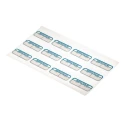 RS PRO Adhesive Pre-Printed Label Inspected By Blue Text on White Background 40mm x 15mm 120 Per Pack 758-7933