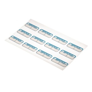 RS PRO Adhesive Pre-Printed Label Inspected By Blue Text on White Background 40mm x 15mm 120 Per Pack 758-7933